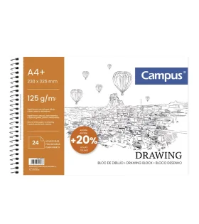 bloc dibujo campus A4 24H 125G lis