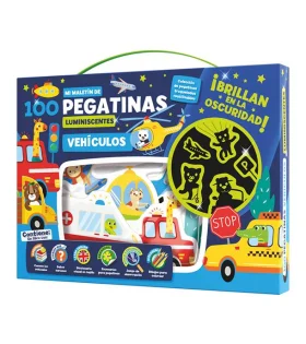 Juego Educativo Imagiland 100 Pegatinas Vehículos
